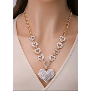 Fashion Jewelry Gold Heart Necklace